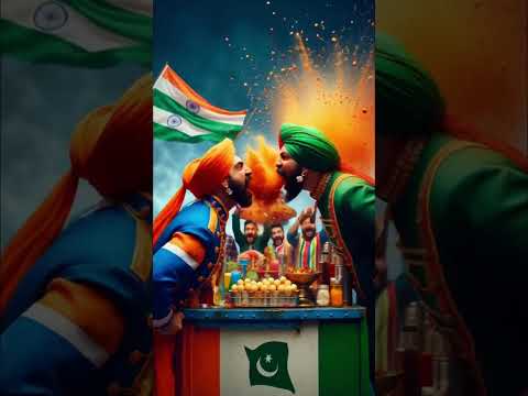 इंडिया का गोलगप्पा गुरु vs पाकिस्तान का पानीपुरी पठान 🥤 #ai #shorts #youtubeshorts #funny