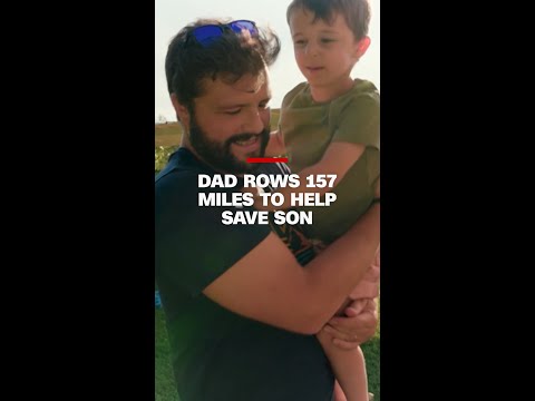 Dad rows nonstop for 31 hours to raise nearly $600k for sick son