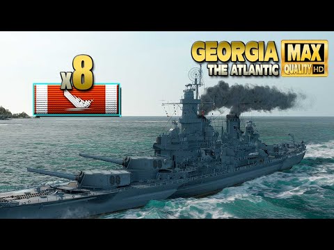 Battleship Georgia dominates on the Atlantic   World of Warships
