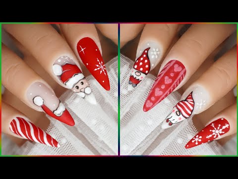 Easy Christmas Nail Art Design |🎁🔔Cute Christmas Nail Art Compilation | Cute Nails💖🎄