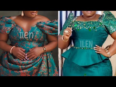 New Collections In Pagne Dresses For Ladies |Ankara Styles 2025| Long Lace Dresses Style |Asoebi