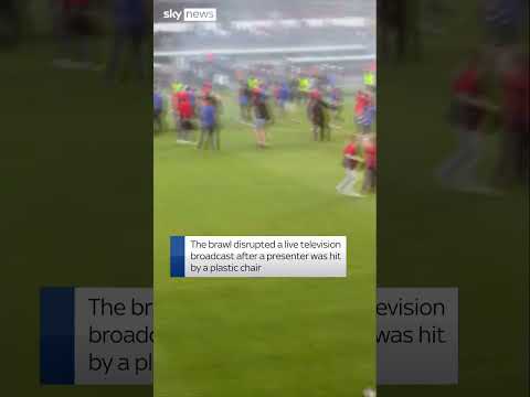 Sparta Prague and Viktoria Plzen fans brawl and pundits attacked after the Czech Cup final