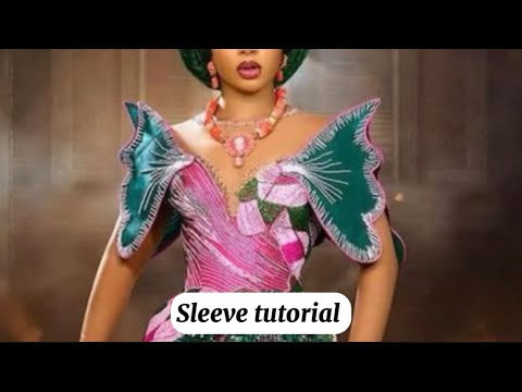 How to cut and sew this stylish structured butterfly sleeve