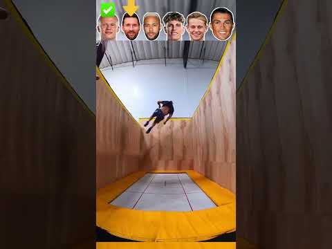 Who Wins Haaland Messi Neymar Garnacho De Jong Ronaldo in Jumps & Flips? 🚀🤸