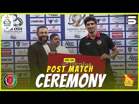 Post Match Ceremony | Afghanistan vs Zimbabwe | Match 2 | ODI Tri-Series 2026 | M9R1K