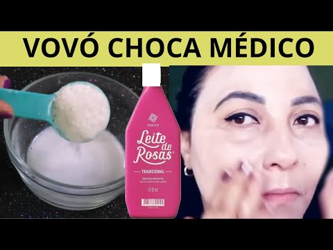 SÓ MISTURE no LEITE DE ROSAS e ESFREGUE nas RUGAS POR 3 MINUTOS!