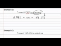 Converting Decimals and Percents