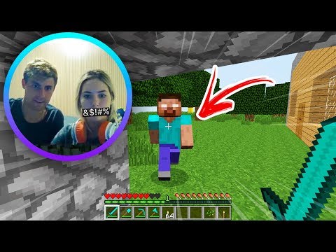 MINHA NAMORADA JOGOU MINECRAFT!!