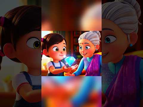 जब पोती को मिला हीरे का बीज ✨ | Heart Touching Hindi Kahani | #ai #dadi #shorts