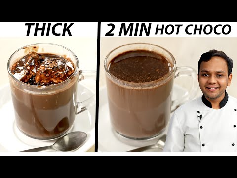 हॉट चॉकलेट रेसिपी - THICK Cafe Style & 2 Min Instant Hot Chocolate Recipe - CookingShooking