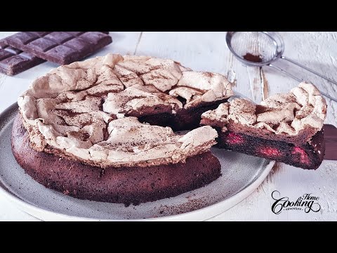 Flourless Chocolate Raspberry Meringue Cake - Irresistibly Easy Gluten-Free Chocolate Cake