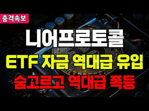 니어프로토콜 ETF <strong>자금</strong> 역대급 유입 숨고르고 역대급 폭등