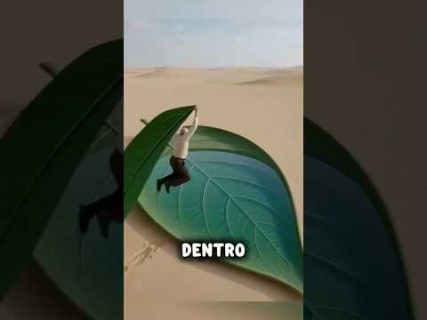 Meu avô mergulhou em uma folha gigante!