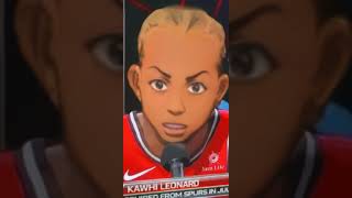 NBA - If Kawhi Leonard is an anime character.