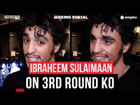 Ibraheem sulaimaan reacts to clinical 3rd round stoppage