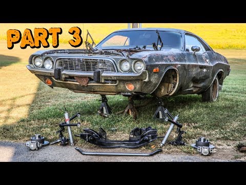 ABANDONED Dodge Challenger Rescued After 35 Years Part 3: Suspension Rebuild