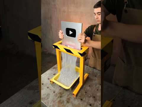 Melting My YouTube Silver Play Buttons into a Car Logo!