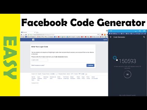 how to get code generator for facebook on iphone