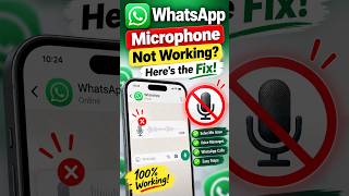 How To Fix WhatsApp Microphone If Not Working || IPHONE & ANDROID