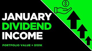 How much dividends did my $151k portfolio pay me in January 2026?