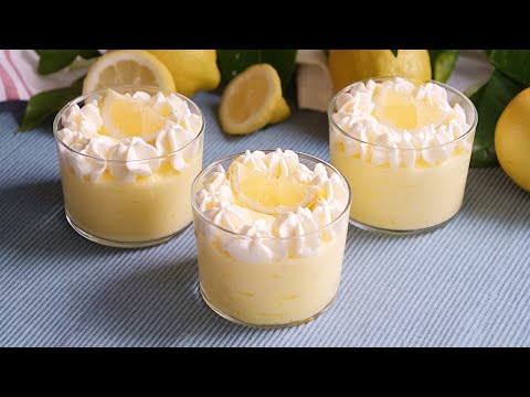 Mousse de Limón fácil y rápida (sin gelatina ni huevo) 🍋💕