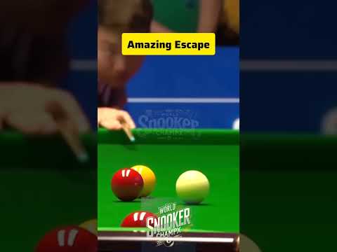 amazing escape | #snooker #trickshot #Ronnie #trump #selby #ding #masters #147break #final #sports