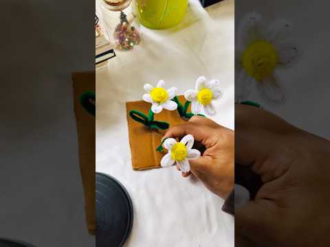 ഇങ്ങനെയും dancing daisy ഉണ്ടാക്കാം 😂 #diy #art #craft #flowers #shorts #viral #viralvideo