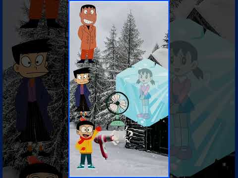 Nobita giúp Tan Chảy Xuka đang bị đóng băng #brainrot #nobita #shizuka #shorts #shortvideo #cartoon