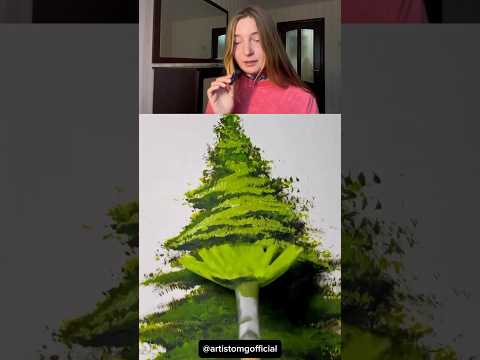Как БЫСТРО нарисовать ЕЛЬ! 🤯🌲