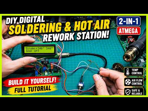 DIY Digital Soldering & Hot Air Rework Station | Complete Build Guide | JLCPCB