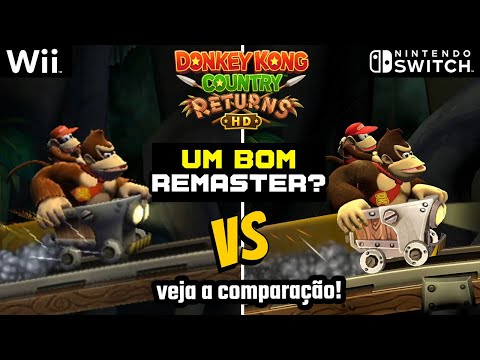 Donkey Kong Country Returns HD é um BOM REMASTER? Veja a comparação com a versão de Wii