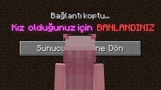 ÇOCUKLARA Özel Minecraft Sunucusuna SAHTE KIZ Olarak Girdim