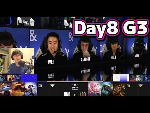 RNG vs 100 | Day8 G3 | 世界大会2022 Group Stage 日本語実況解説