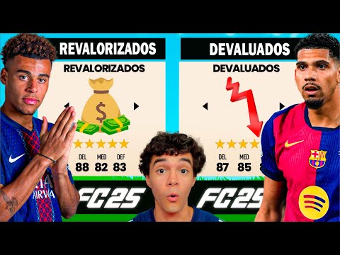 ¡JUGADORES MÁS REVALORIZADOS vs LOS MÁS DEVALUADOS!