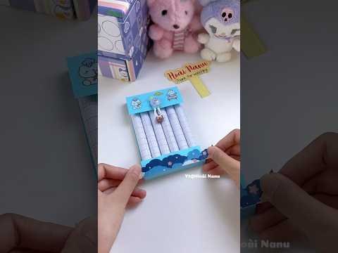 🌸Làm ống đựng bút từ giấy #diy #craft #shorts #shortvideo