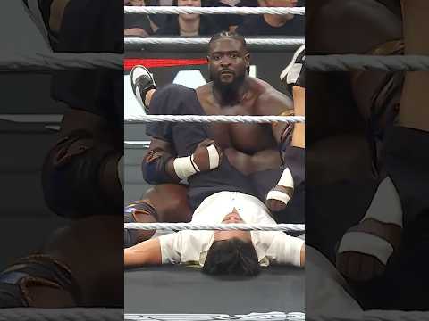 Can’t blame the #WWERaw roster for not wanting to get in the ring with Oba Femi… 😵