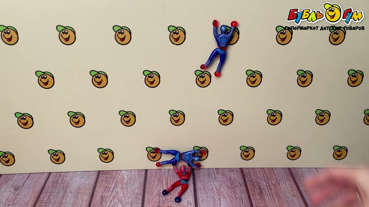 Игрушка-антистресс Lanson Toys Ниндзя-паук человечек-липучка 3шт - видео Игрушка-антистресс Lanson Toys Ниндзя-паук человечек-липучка 3шт - видео