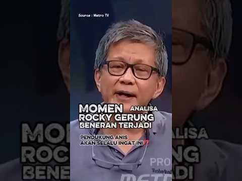 Momen Analisa Rocky Gerung Beneran Terjadi ⁉️ Pendukung Anis Akan Selalu Ingat ini #RockyGerung