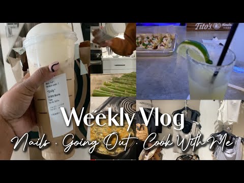 WEEKLY VLOG | GROCERY HAUL + NAIL APPOINTMENT + GOING OUT + SHOP WITH ME