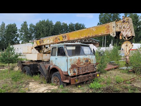 Оживляем старый автокран МАЗ спустя 10 лет простоя!