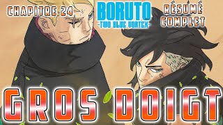 BORUTO TWO BLUE VORTEX CHAPITRE 24 RÉSUMÉ COMPLET FRANÇAIS : L'ATTAQUE ULTIME DE KAWAKI...