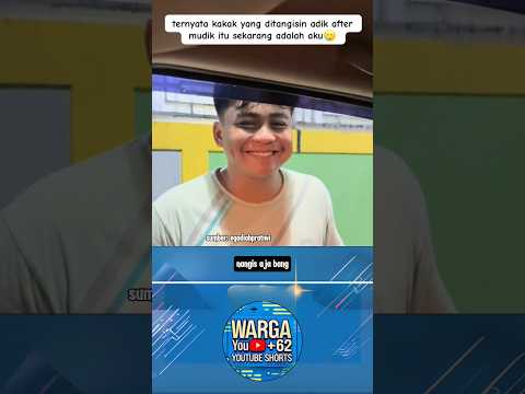 Pura-pura senyum padahal lagi sedih, abang ini ditinggal pergi kakaknya setelah lebaran #lebaran