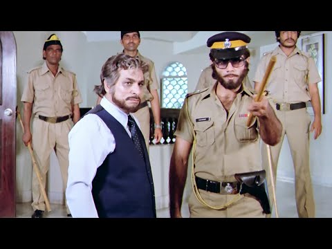 हमारे रास्ते के कांटे को गिरफ्तार करके रस्ते से हटा दो - Kader Khan Jabardast Action Scene - Coolie