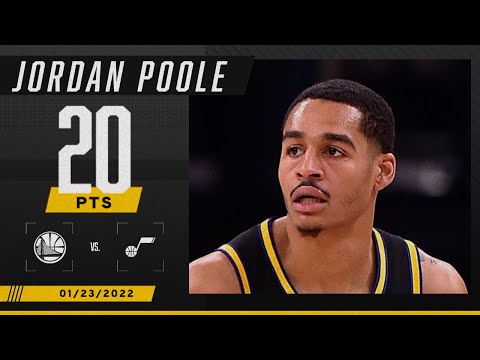 Jordan Poole leads Warriors with 20 PTS as Warriors hold off Jazz video clip