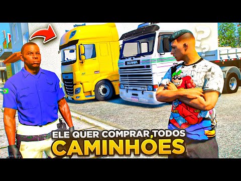 GTA V VIDA DE CAMINHONEIRO | PRF QUER COMPRAR MEU CAMINHÃO! VENDO OU NÃO VENDO?? 🔥🚨 #323