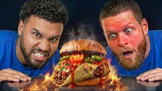 SPICY TACO BELL BURGER PRANK! -You Should Know Podcast- Episode 194