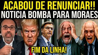 ACABOU DE RENUNCIA ALIADO DE BOLSONARO FAZ REVELAÇÕES BOMBASTICAS!! MORAES E LULA EM TOTAL DESESPERO