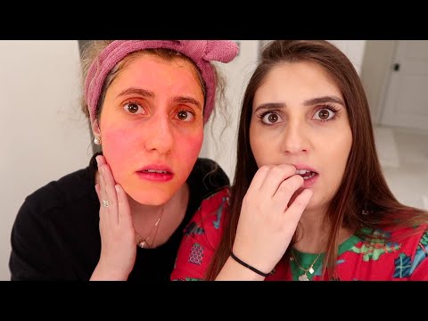 روتيني المسائي مع اختي!! (حرقت وجهها)