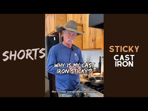 Why Is My Cast Iron Sticky?! #shorts