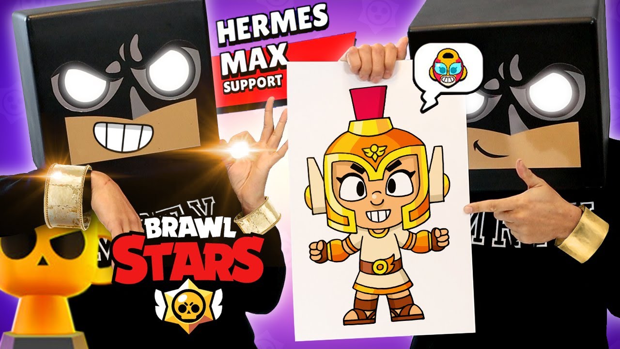 How To Draw Hermes Max - Brawl Stars (Drawing & Coloring Tutorial)